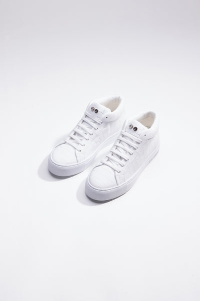 Essence Tuscany White High, Italian Designer Sneaker