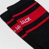 Socks Black Red