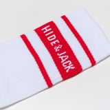 Socks White Red