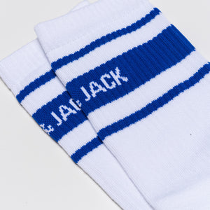 Socks White Blue
