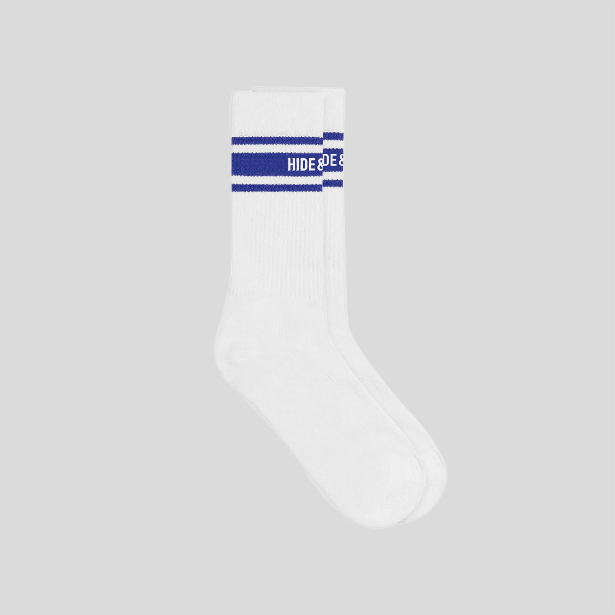 Socks White Blue